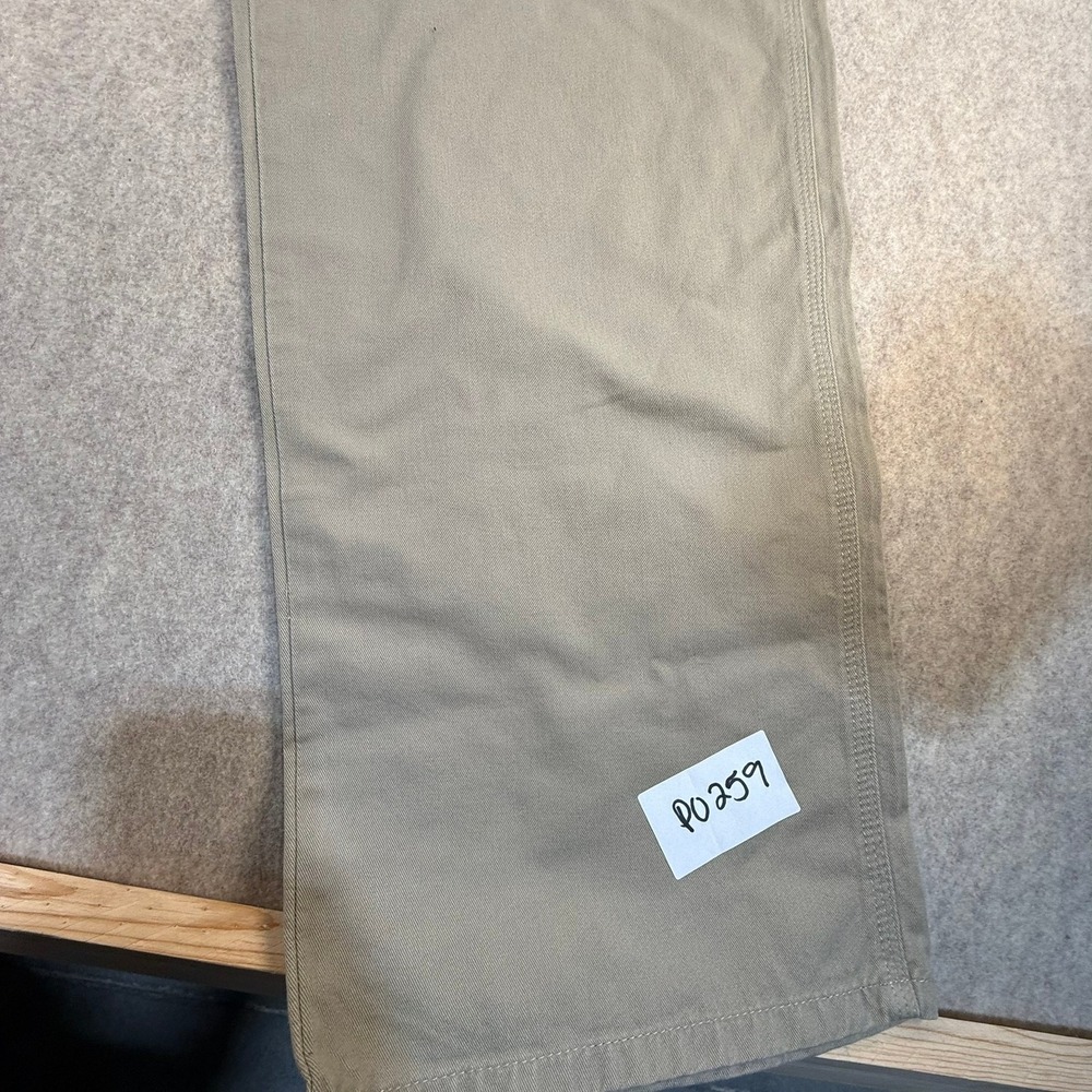 Polo Jeans Co Ralph Lauren Mens Carpenter Pants 34x32 Khaki Tan Cotton Utility - Picture 2 of 7